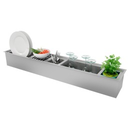 Escorredor de Utensílios 30x15cm p/ Canal Organizador Úmido - Debacco 